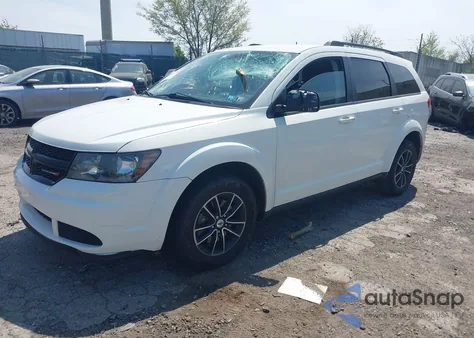 2018 Dodge Journey Se from USA, damaged, VIN 3C4PDCAB0JT217282